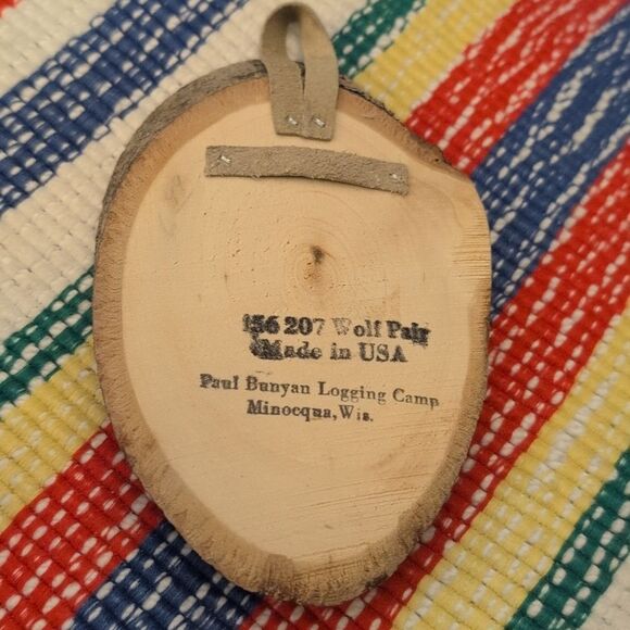 vintage Wolves Picture live edge Wood plaque - Picture 2 of 7